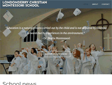 Tablet Screenshot of londonderrychristianmontessori.com